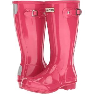 Hunter unisex-child Original Kids’ Gloss Rain Boot (Little Kid/Big Kid)(Bright Pink)