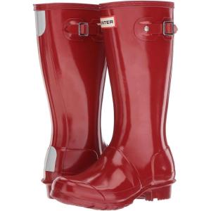 Hunter unisex-child Original Kids’ Gloss Rain Boot (Little Kid/Big Kid)(Military Red)