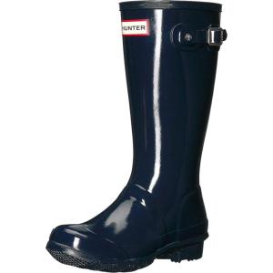 Hunter unisex-child Original Kids’ Gloss Rain Boot (Little Kid/Big Kid)(Navy)