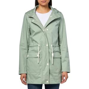Hunter womens Ariel Cotton Jacket With White Trims(Herb Sage)