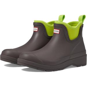 Hunter womens Play Chelsea Neoprene Boots(Seep/Acid Green)