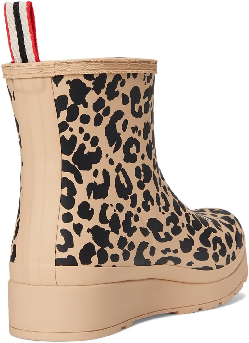 image:imageHunter Womens Play Insulated Short Rain BootsMedium Natural Leopard
