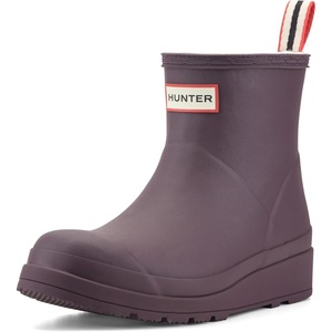 Hunter Women’s Play Insulated Short Rain Boots(Dark Red)