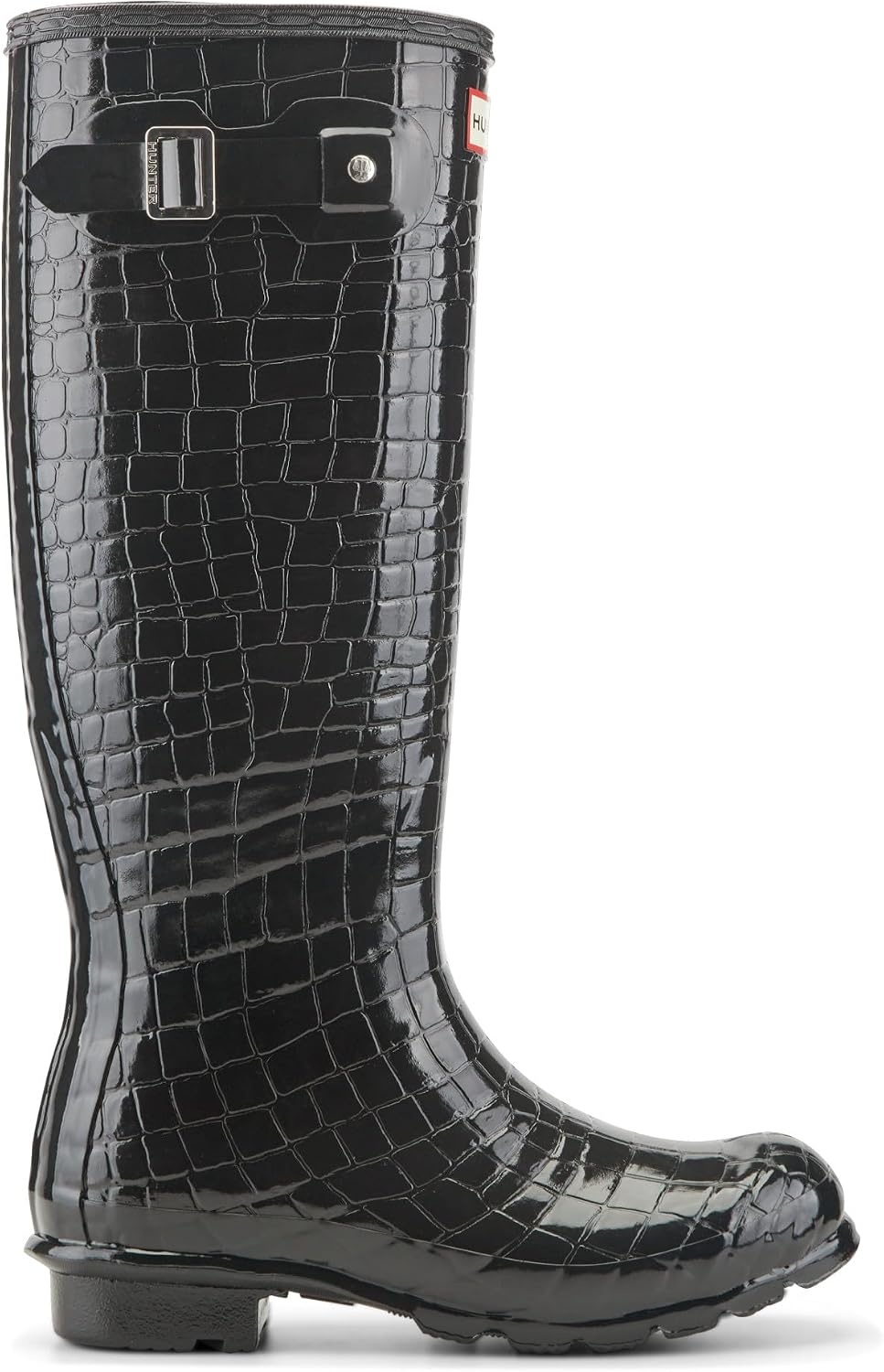 image:imageHunter Original Tall Embossed BootsBlack Croco