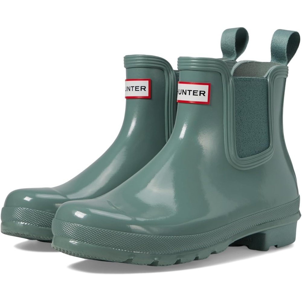 image:imageHunter Womens Original Gloss Chelsea BootsGreen
