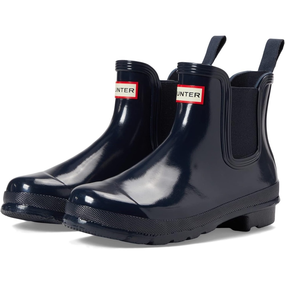 image:imageHunter Womens Original Gloss Chelsea BootsNavy